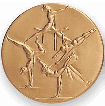 Gymnastics (Female) Litho Medal Insert - Click to enlarge