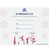 Gymnastics Free Template