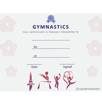 Gymnastics Free Template - Click to enlarge