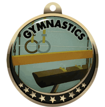 Gymnastics Insert Medal - Click to enlarge
