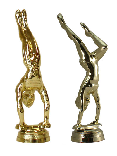 Gymnastics 1st, 2nd and 3rd Place Trim Trophies | TrophyCentral
