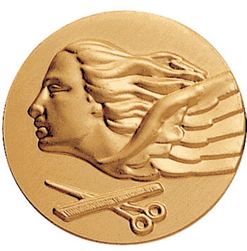 Hair Styling Litho Medal Insert - Click to enlarge