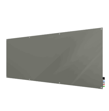 Harmony Glass Board with Square Corners, 4'H x 10'W, Smoke - Click to enlarge