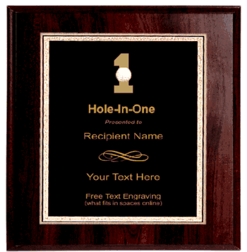 Hole-In-One Plaque - Click to enlarge