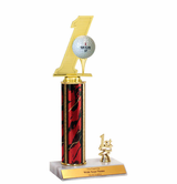 Hole-in-One Trophy with Place Trim (1st, 2nd, or 3rd)