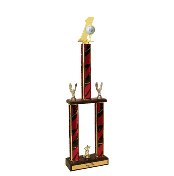 Championship Hole-in-One Trophy - Wood Base - Click to enlarge