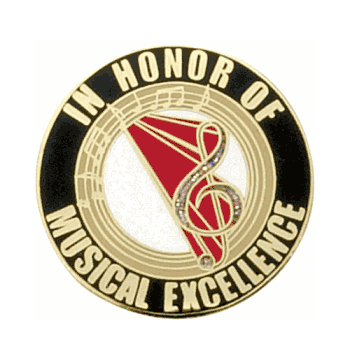 Honor Of Music Excellence Pin (BR Series) - Click to enlarge