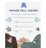 Honor Roll Free Template (Free)