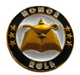 Sleek Black Honor Roll Lapel Pin