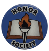 Honor Society Epoxy Decal (2")
