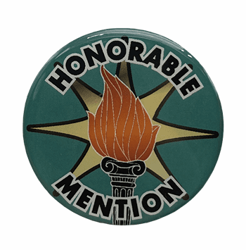 Honorable Mention Epoxy Decal (2") - Click to enlarge