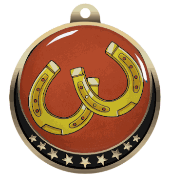 Horseshoes Insert Medal - Click to enlarge