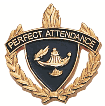 HP Series Pins - Perfect Attendance - Click to enlarge
