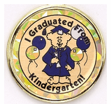 I Graduated From Kindergarten Mylar Decal Medal Insert