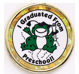 I Graduated From Preschool Mylar Decal Medal Insert