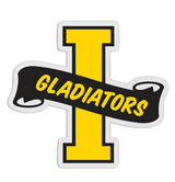 I-Shaped Mascot Badge with Choice of Back