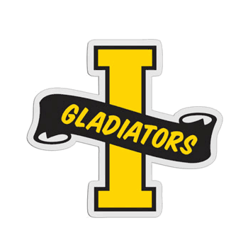 I-Shaped Mascot Badge with Choice of Back - Click to enlarge