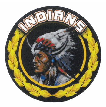 Indians Mascot Medal Insert - Click to enlarge