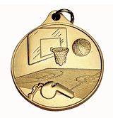 IR Series Basketball Design - 1 1/2" Medals