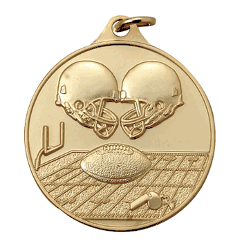 IR Series Football Design - 1 1/2" Medals - Click to enlarge