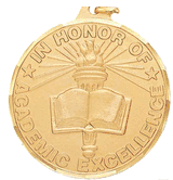 IR Series In Honor of Excellence Design - 1 1/2" Medals in Multiple Finishes