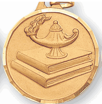 IR Series Lamp of Learning Design - 1 1/2" Medals - Click to enlarge