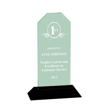 Jade Acrylic Award with Logo - Click to enlarge