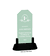 Jade Acrylic Award with Logo - 2