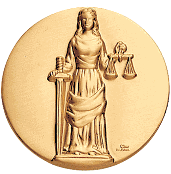Justice Litho Medal Insert - Click to enlarge