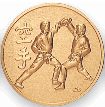 Karate (507129) Litho Medal Insert - Click to enlarge