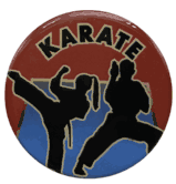 Karate Epoxy Decal (2")