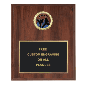 Karate Insert Plaque (Multiple Styles) - Click to enlarge