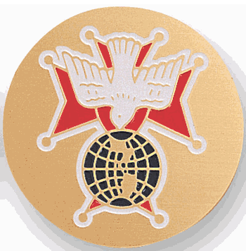 Knights Of Columbus 4th Degree Medal Insert (Etched) - Click to enlarge