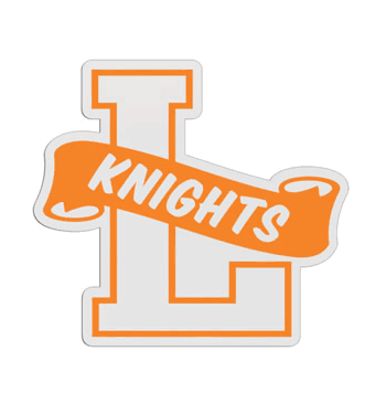 L-Shaped Mascot Badge with Choice of Back - Click to enlarge