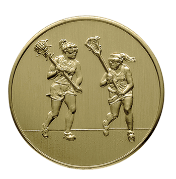 Lacrosse (Female) Litho Medal Insert - Click to enlarge