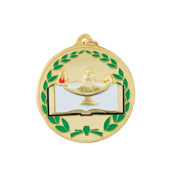 Lamp of Learning Color Medal - Click to enlarge