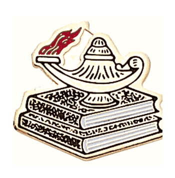 Lamp Of Learning Pins - Click to enlarge