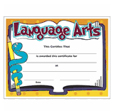 Language Arts Certificate
