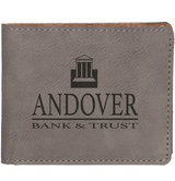 Laserable Leatherette Bifold Wallet