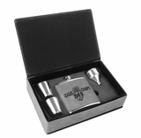 Leatherette Flask Gift Box Set