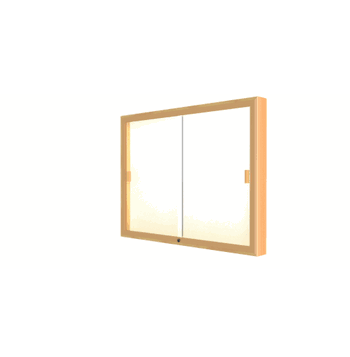 Legacy Bulletin Board Wall Case w/ Plaque Fabric Back and Champagne Aluminum Frame, 36"H x 48"W x 4"D - Click to enlarge