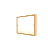 Legacy Bulletin Board Wall Case w/ Plaque Fabric Back and Champagne Aluminum Frame, 36"H x 48"W x 4"D