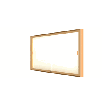 Legacy Bulletin Board Wall Case w/ Plaque Fabric Back and Champagne Aluminum Frame, 36"H x 60"W x 4"D - Click to enlarge