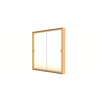 Legacy Bulletin Board Wall Case w/ Plaque Fabric Back and Champagne Aluminum Frame, 48"H x 48"W x 4"D - Click to enlarge