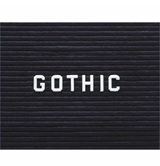 Letter and Number Set, Gothic Font, 3/4", White