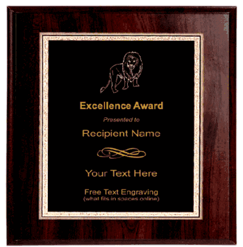 Lion Plaque - Click to enlarge