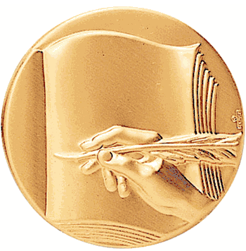 Literature Litho Medal Insert - Click to enlarge