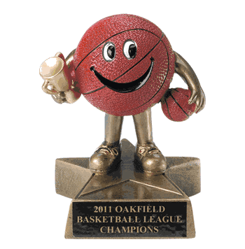 "Little Buddy" Series Kid's Resin Basketball Trophy - Click to enlarge