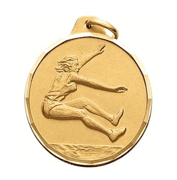 Long Jump Medals, Female (1 1/4") - Click to enlarge