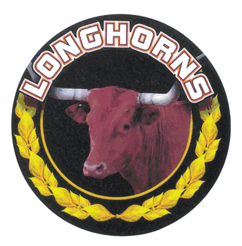 Longhorns Mascot Medal Insert - Click to enlarge
